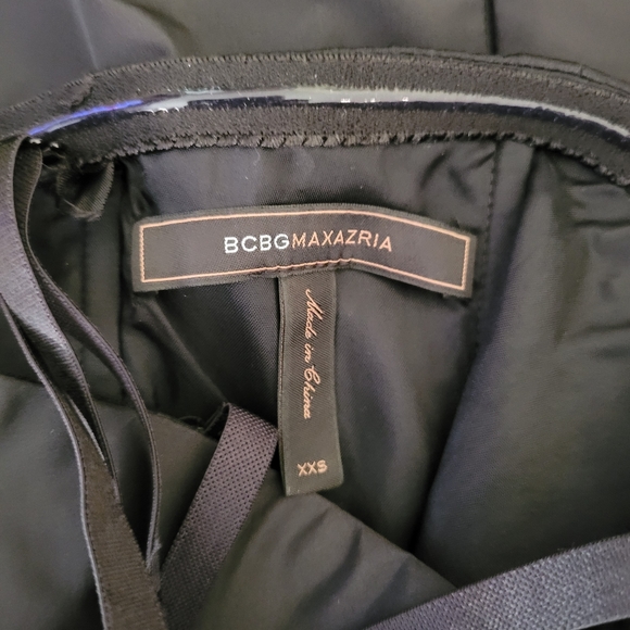 BCBG Max Azria beaded taffeta black party dress - Picture 7 of 15